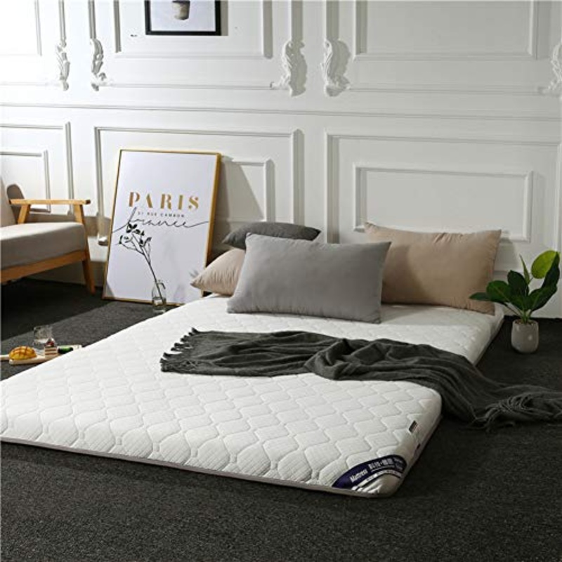 Nileco Trapuntato Tatami Tappetino, Addensare Coprimaterasso Trapuntato Materasso Futon Giapponese Premium Soft Coprimaterasso Quattro Stagioni Disponibili-a 100x200cm(39x79inch)