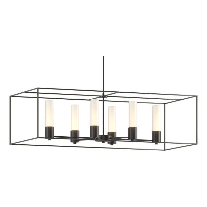 Portico Pendant Black Dark Smoke Opal Glass (GG)