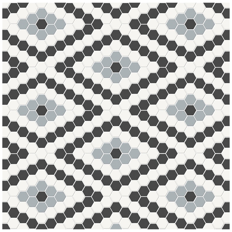 Soho Dawn Blend Diamond Pattern Matte Porcelain Mosaics. 1 Sheet = .71 Sq. Ft.