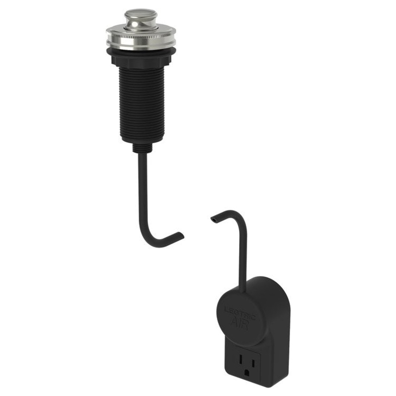 Air Activation Switch Taft Disposer with Power Adapter Polished Nickel Brass