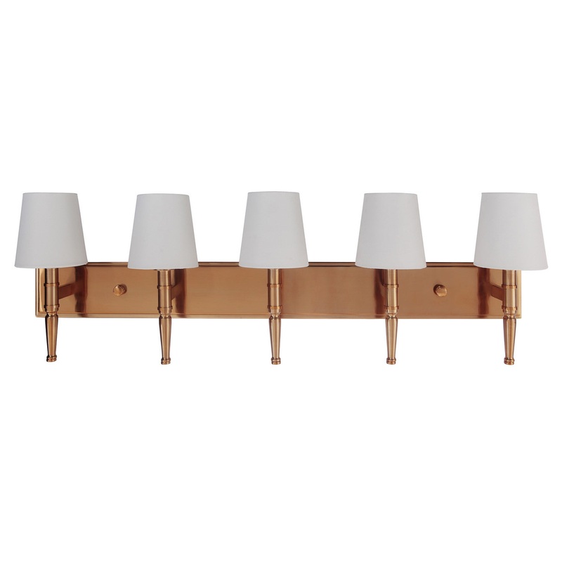 Craftmade 44605-SB Ella Five Light Vanity Satin Brass (Discontinued)