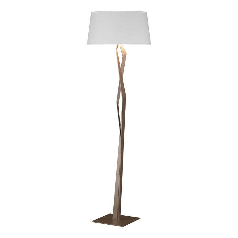 Facet Floor Lamp Bronze Natural Anna Shade (SF)
